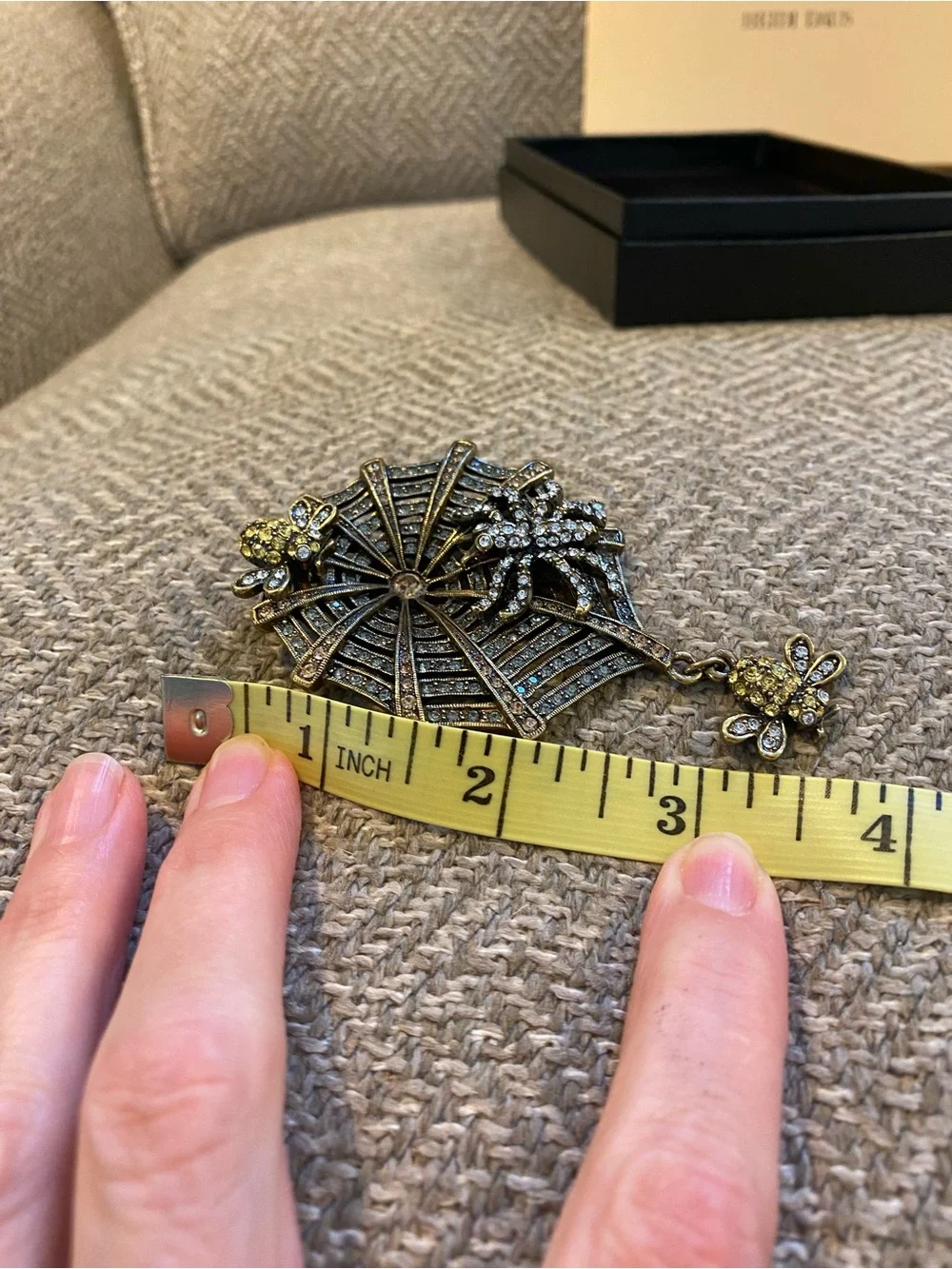 Heidi Daus along came a spider Brooch